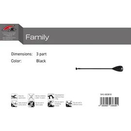F2 SUP Paddel Family 170-240 cm schwarz