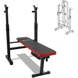 Gewichtsbank mit Ständer, Hantelbank, faltbar, verstellbar, multifunktional, Rack Weight Bench zum Gewichtheben