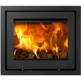 Lotus H570 Kamineinsatz Schwarz / Scharniere links
