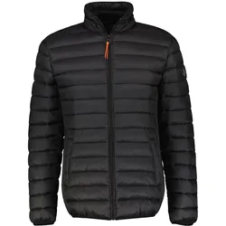 Steppjacke LERROS "LERROS Steppblouson, recycled Nylon", Herren, Gr. M, schwarz, 100% Nylon, Jacken