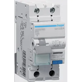 Hager Fehlerstrom- Leitungsschutzschalter B-16A/1P+N