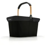 Reisenthel Set carrybag frame gold/black mit Cover black Stabiler Einkaufskorb mit praktischer Innentasche – Elegantes und wasserabweisendes Design