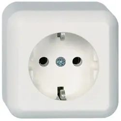 Elso 395004 Steckdose 16A CONTURA Schraubklemme reinweiß