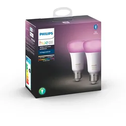 Philips Hue -  White/Color 9W Bluetooth E27 Leuchtmittel 2 pcs.