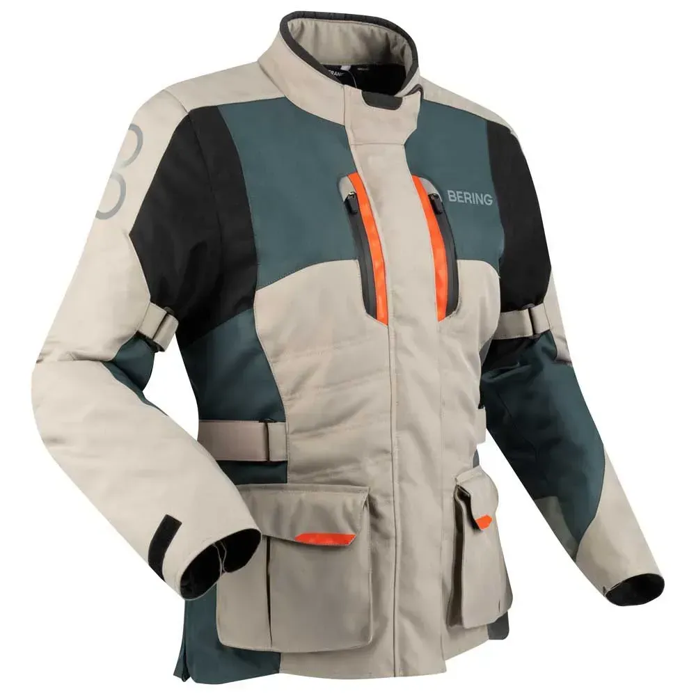 Bering Siberia Jacke - Beige / Grey / Orange - 42