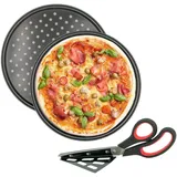 Intirilife Intirilife, Pizza Zubehör, Backblech & 2-in-1 Pizzaschere