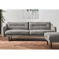 OTTO home 2,5-Sitzer "Nordfyn", grau, B:229cm H:81cm T:92cm, Struktur weich (100% Polyester);Luxus-Microfaser Lederoptik (100% Polyester);100% NaturLEDER, Sofas, edles Design in 3 Bezugsqualitäten, Design by Morten Georgsen