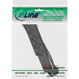 InLine Steckdosenleiste 1,50 m Schwarz 6 St.