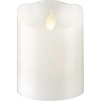 StarTrading LED Stumpenkerze Twinkle 10 cm weiß