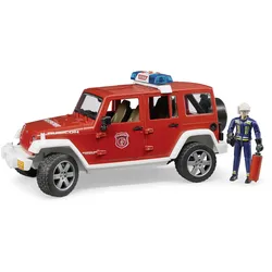 Jeep Wrangler Feuerwehr-Einsatzfahrzeug mit Figur Modell von Bruder 1:16