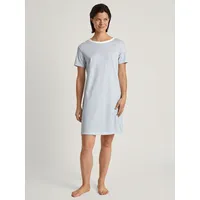 CALIDA Cotton Stripes Kurzarm-Nachthemd Damen, Länge 95cm, aus 100%