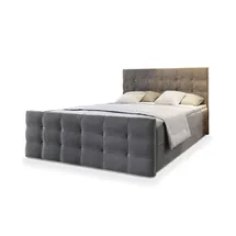 masseno Boxspringbett SLAT 160 x 200 cm Grau