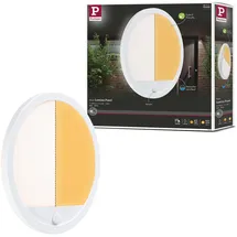 Paulmann Außenleuchte Kunststoff rund 280mm 14W 1150lm inkl. Bewegungsmelder weiß