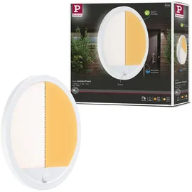 Paulmann Außenleuchte Kunststoff rund 280mm 14W 1150lm inkl. Bewegungsmelder weiß