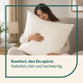 fan Kamelhaar Kopfkissen 40 x 80 cm Beige