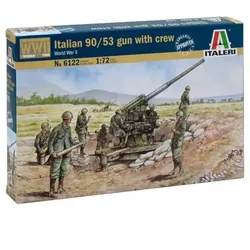 Italeri: Modell Italienische 90/53 Kanone mit Besatzung - 1:72
