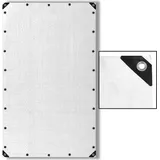 Estexo Abdeckplane Holz Plane weiß 4x6 m