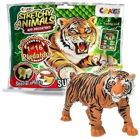 Craze Stretchy Animals Big Predators - Superdehnbare Tierfiguren, Raubtiere zum Sammeln