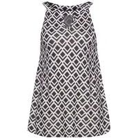 LASCANA Strandtop Damen marine-weiß-bedruckt Gr.36/38