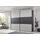 Wiemann Schwebetürenschrank Korfu 246,9 x 236 x 67 cm Grau/Schwarz