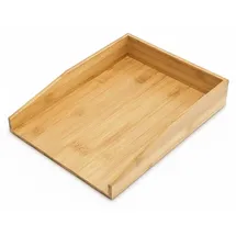 Relaxdays 4 x Briefablage Bambus 6 x 34 cm Hellbraun