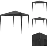 Vidaxl - Partyzelt 3x3 m pe Anthrazit - Pavillon - Gartenpavillon - Partyzelt - Sonnensegel - Außengarten