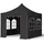 TOOLPORT Faltpavillon 3 x 3 m inkl. 4 Seitenteile schwarz 582564