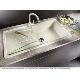 Blanco Sona XL 6 S links Einbau von Oben softweiß Handbetätigung 1000 x 500 mm