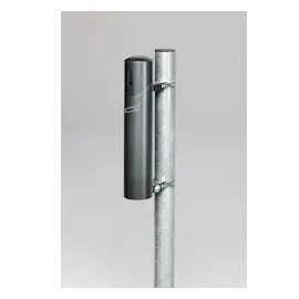 Proregal Robuster Wandascher 145 cm Rohrlänge zum Einbetonieren 1,4 Liter, HxBxT 51 x 10 x 17 cm Stahl Grau