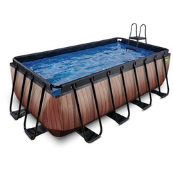 EXIT Toys Pool »Wood Pools«, Breite: 253 cm, 8870 l, braun