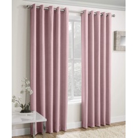 Enhanced Living - Vogue Vorhang mit Ösen, Blush/Pink, Thermo-Vorhang (Breite 168 cm x Länge 229 cm)