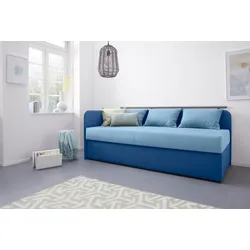 Polsterliege MAINTAL "Diana", blau, B:93cm, Komplettbetten