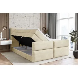 altdecor Boxspringbett BOXI3-Z KING 200 x 200 cm H3/H4 Beige