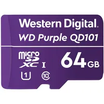 Western Digital WD Purple SC QD101 64 GB Ultra Endurance microSD Speicherkarte (Class 10, U1)