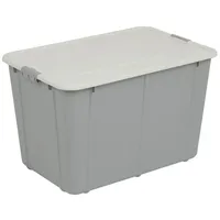 BranQ Aufbewahrungsbox Kunststoffbox mit Deckel 60L, grau
