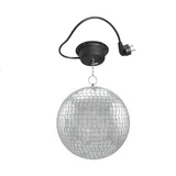 satisfire Spiegelkugel Set 20cm Kugel PROFI + Motor MBM-203 silberfarben
