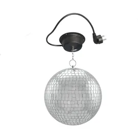 satisfire Spiegelkugel Set 20cm Kugel PROFI + Motor MBM-203 silberfarben