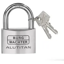 AV-Vorhangschloss, Alutitan 770 60, Aluminium massiv titan