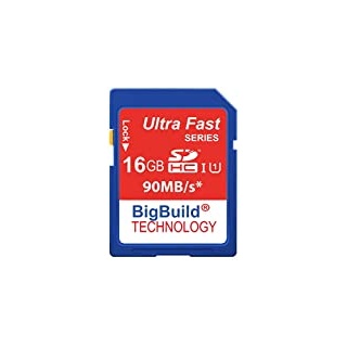 BigBuild Technology 16GB Ultra Schnelle 90MB/s Speicherkarte für Pentax K 1, K 1 Mark II, K S2 Kamera, Klasse 10 SDHC