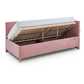 Meise Möbel Polsterbett Cool 120 x 200 cm rose inkl. Rückenelement