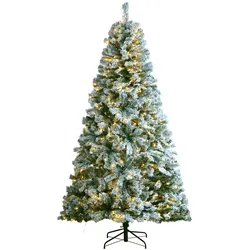 VEVOR Weihnachtsbaum künstlich Tannenbaum Christbaum mit 550 LEDs 1346 Spitze