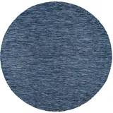 KADIMA DESIGN FLACHWEBTEPPICH, einfarbig, aus Polypropylen, Dunkelblau | 80 cm