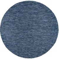 KADIMA DESIGN FLACHWEBTEPPICH, einfarbig, aus Polypropylen, Dunkelblau | 80 cm
