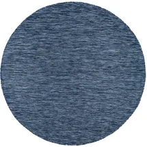 KADIMA DESIGN FLACHWEBTEPPICH, einfarbig, aus Polypropylen, Dunkelblau | 80 cm
