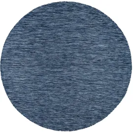 KADIMA DESIGN FLACHWEBTEPPICH, einfarbig, aus Polypropylen, Dunkelblau | 80 cm