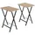 Tectake tectake® 2er Set Beistelltische Phoenix klappbar, Industrial Holz hell, Eiche Sonoma