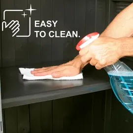 vidaXL Kunststoffschrank 0,68 x 0,39 x 1,72 m Rattan-Design