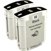 Ampertec 2 Kompatible Tinten ersetzt HP P2V34A 82 Doppelpack