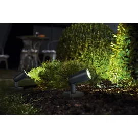 LEDVANCE Smart + WiFi LED Gartenstrahler Garten Spot 3er Set dunkelgrau 478497