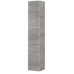 Bad-Hochschrank  Friesach ¦ grau ¦ Maße (cm): B: 35 H: 185,5 T: 33.0